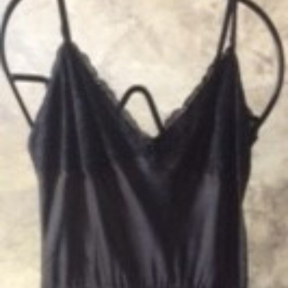 Nylon UK Black Slip Dress --Size 12 - Picture 1 of 3
